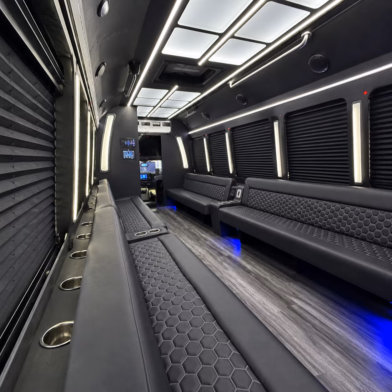 Cincinnati Prom & Homecoming Transportation party bus exterior