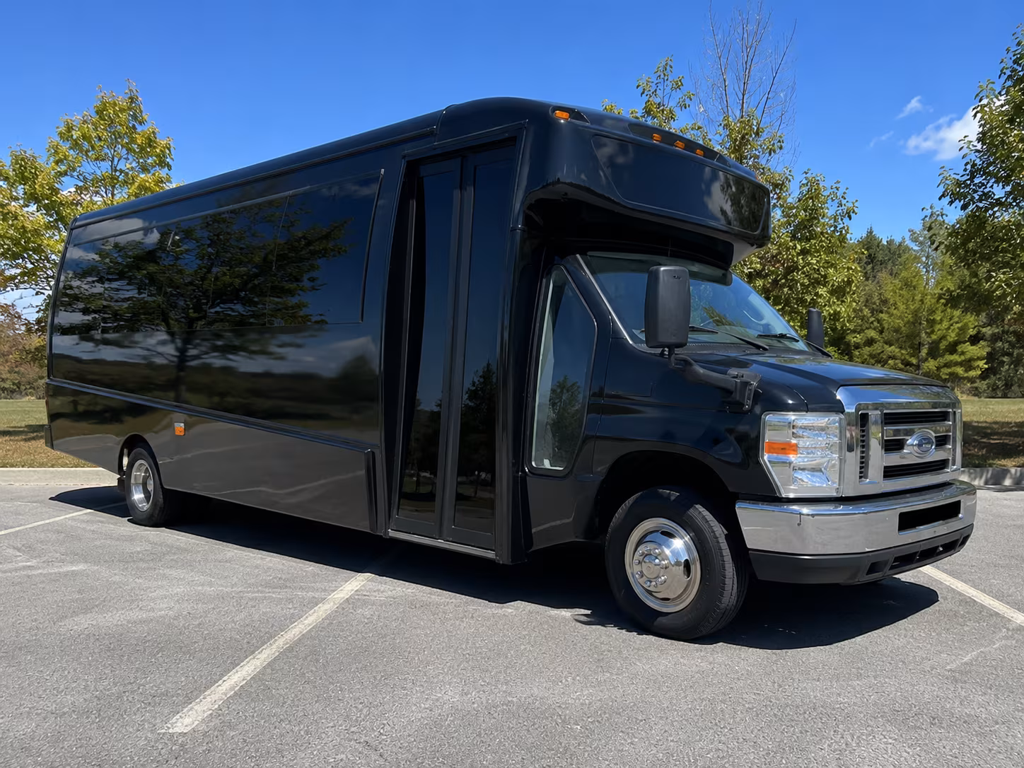 Cincinnati School Event Transportation party bus exterior