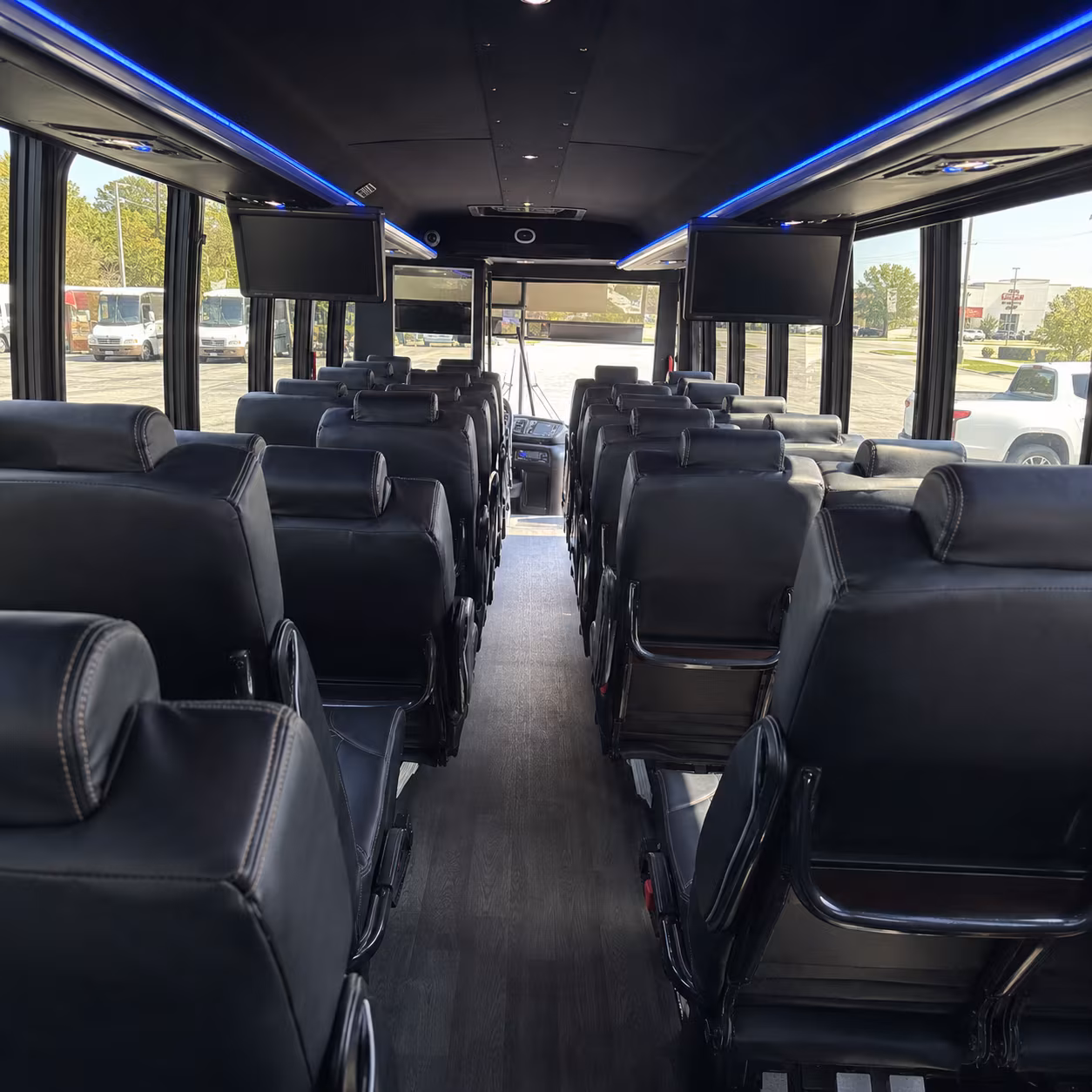 Cincinnati School Event Transportation party bus exterior