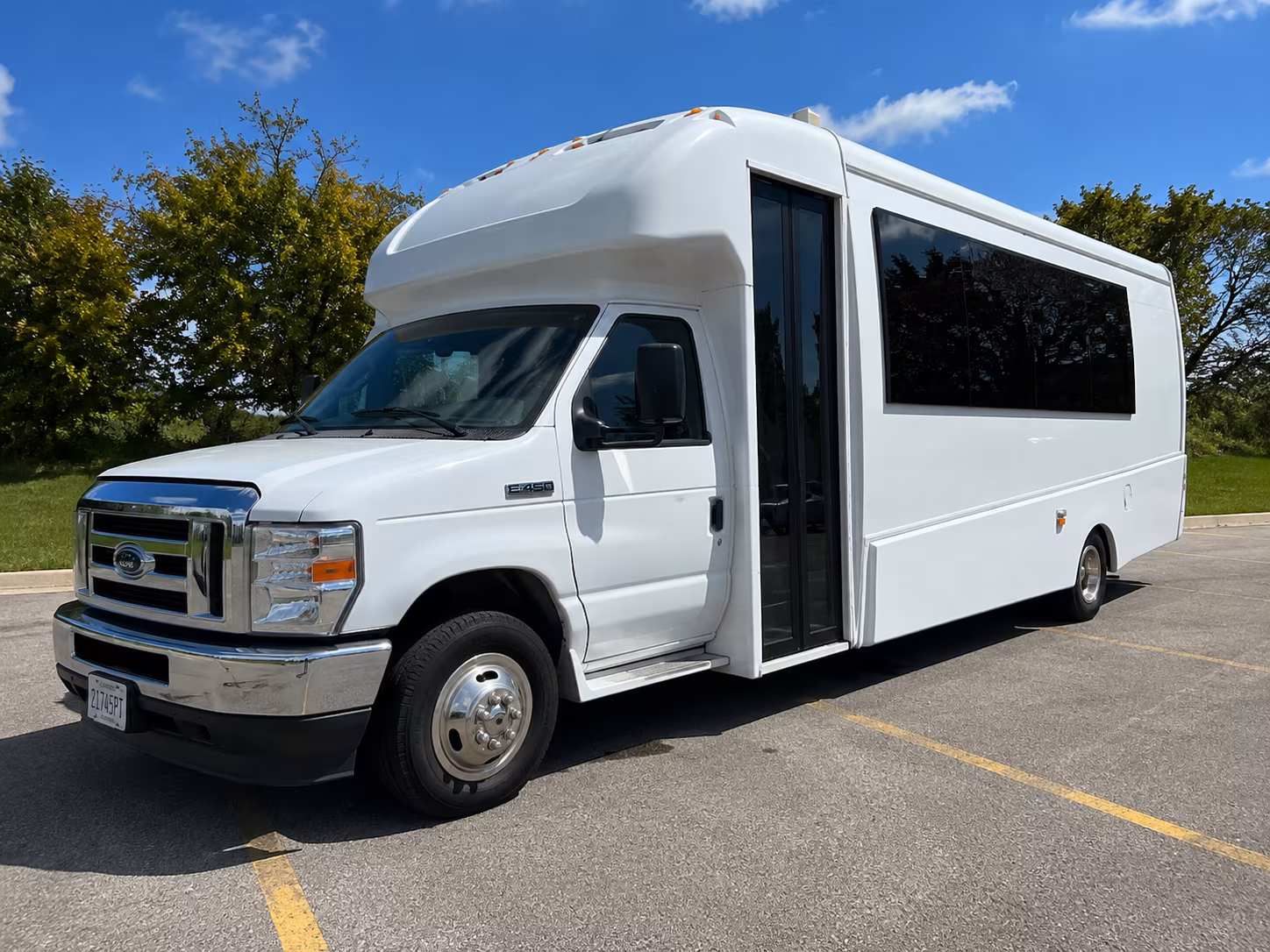 Cincinnati Sporting Event Transportation party bus exterior