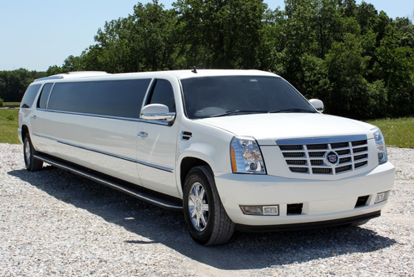 Cincinnati White Escalade Limo